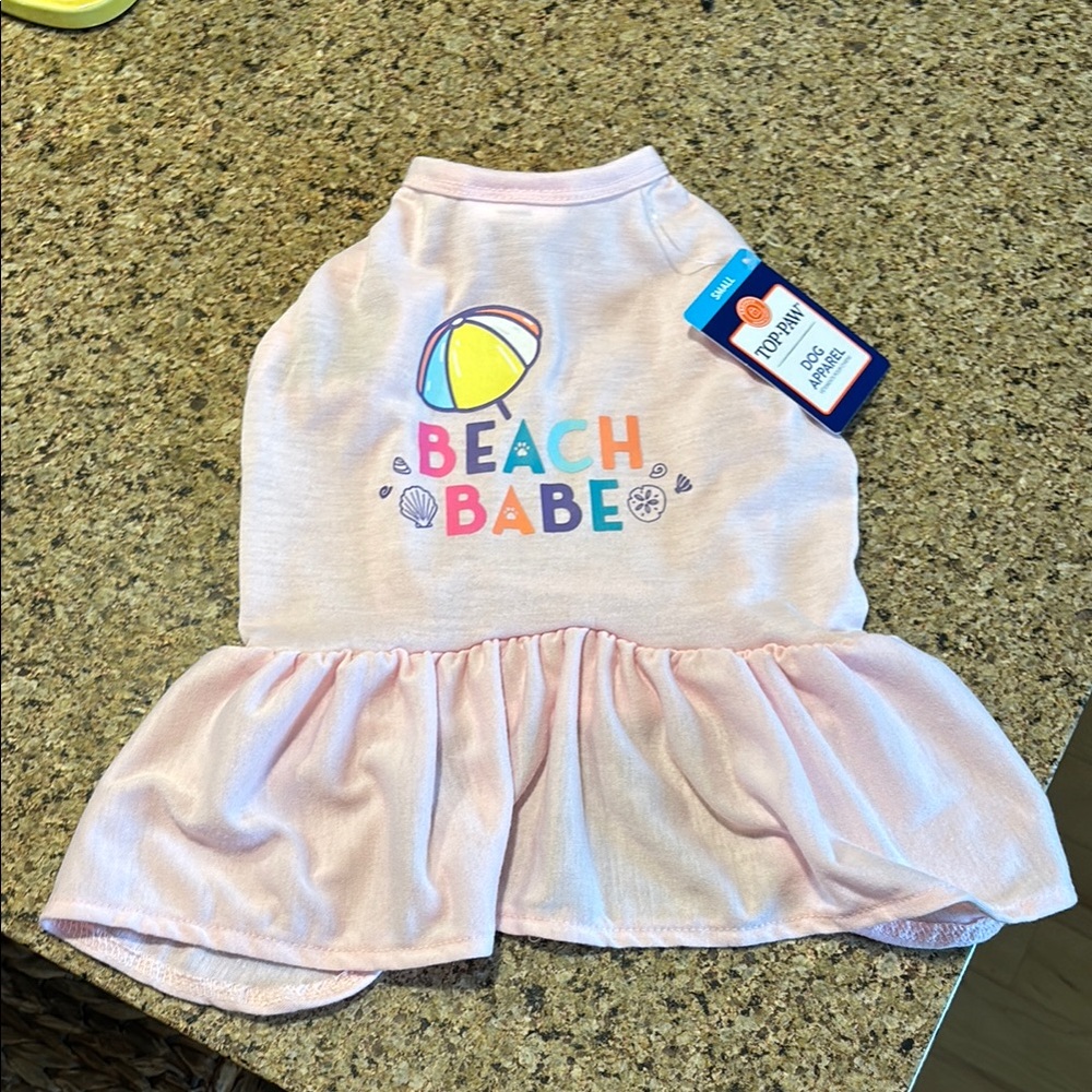 Top Paw Pink 'Beach Babe' Dog Dress